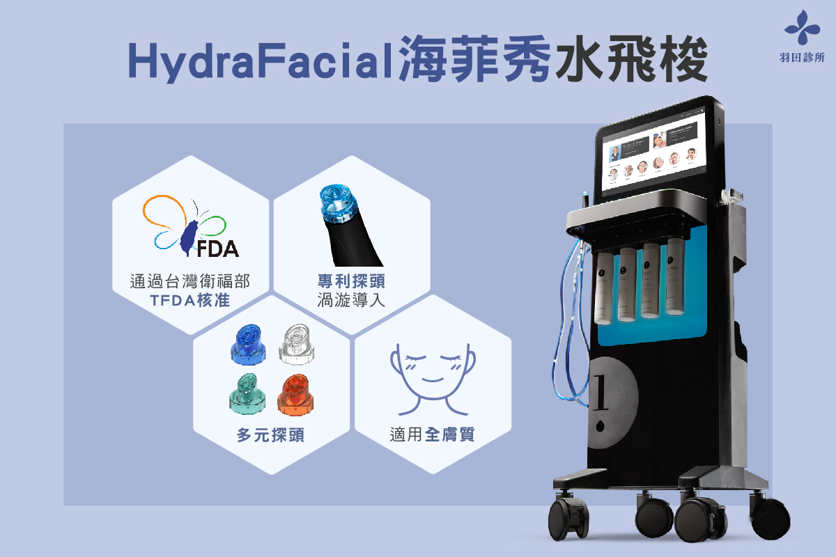 羽田診所選用美國原裝進口HydraFacial海菲秀水飛梭